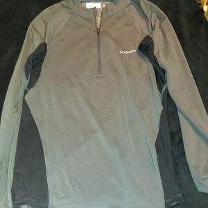 Columbia Charcoal and Black Half-Zip Pullover